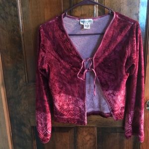 Funky People 70s tie-front sweater